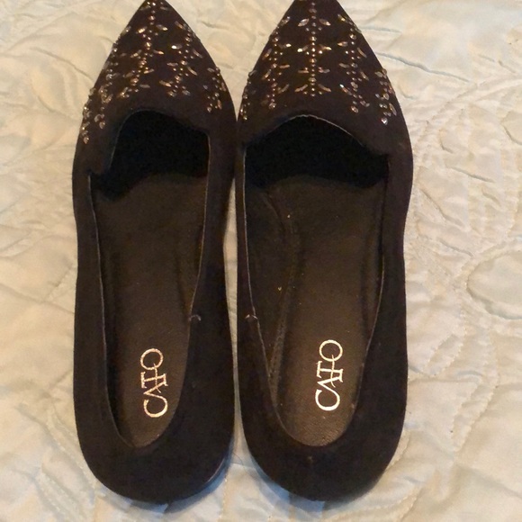 Black flats with rhinestone details - Picture 5 of 5